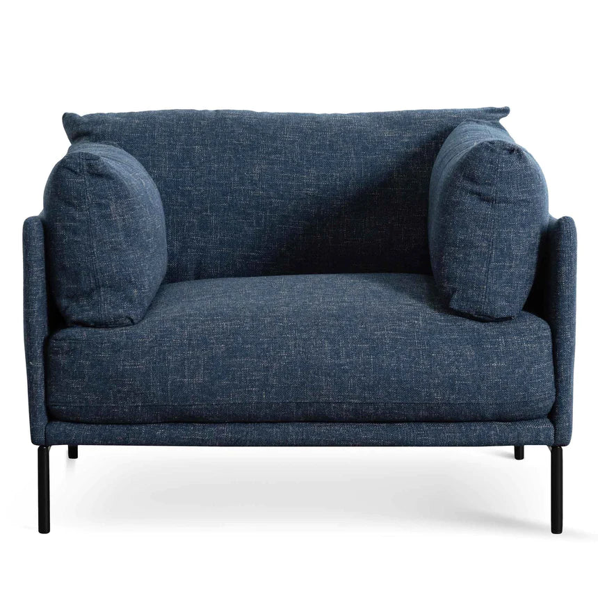 Coastal Comfort Lounge Armchair - Dark Blue