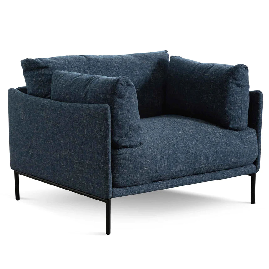 Coastal Comfort Lounge Armchair - Dark Blue