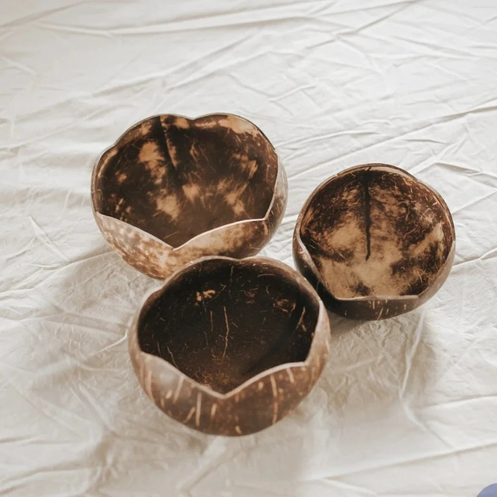 Coco Flower Designed Bowls - Set of 3