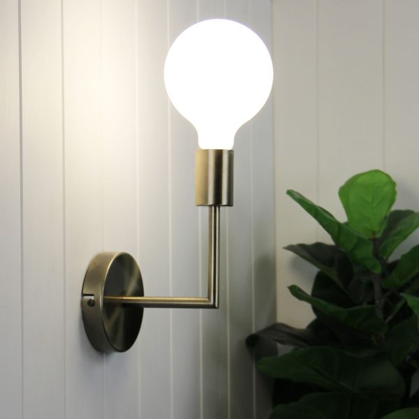 Colonial Style Antique Brass Wall Light