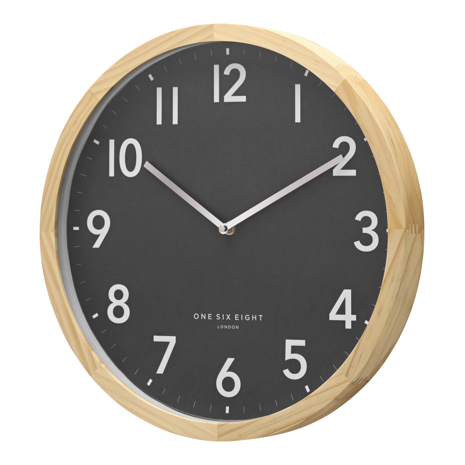 Combining Style Sleek Grey Design Wall Clock 60cms