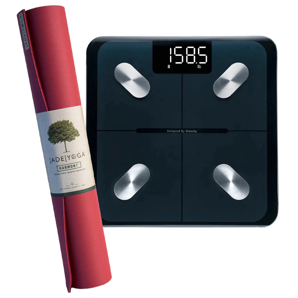 Combo Jade Yoga Mat & Body Weight Scale - Available in 4 Colors