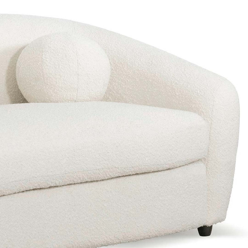 Comfort 3-Seater Sofa - Ivory White Boucle