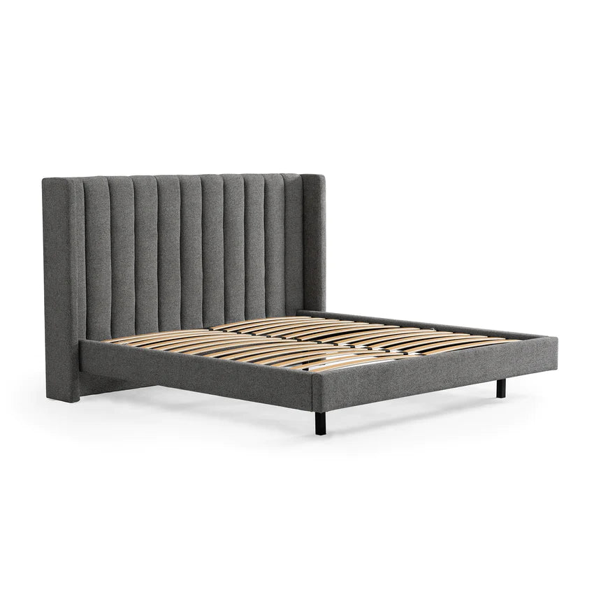 Comfort Crest Bed Frame - Charcoal (King)