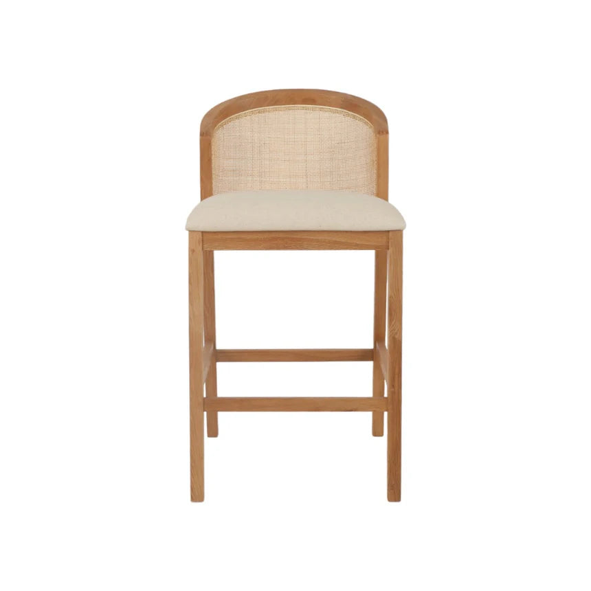 Comfort Fabric Barstool - Light Beige