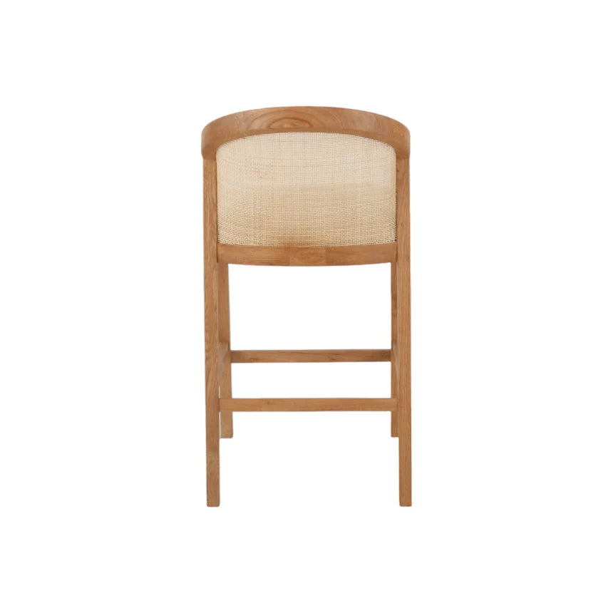 Comfort Fabric Barstool - Light Beige