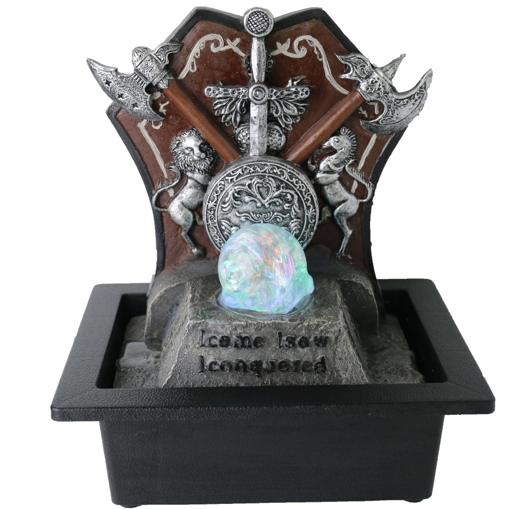 Conqueror Hand Crafted Indoor Fountain Statue