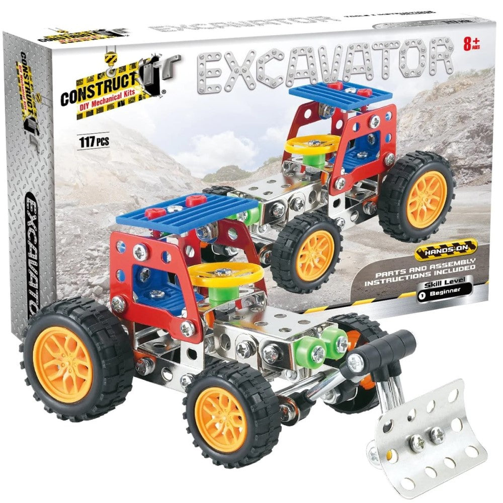 Construct-It! - Excavator 117 Pieces DIY Mechanical Kit