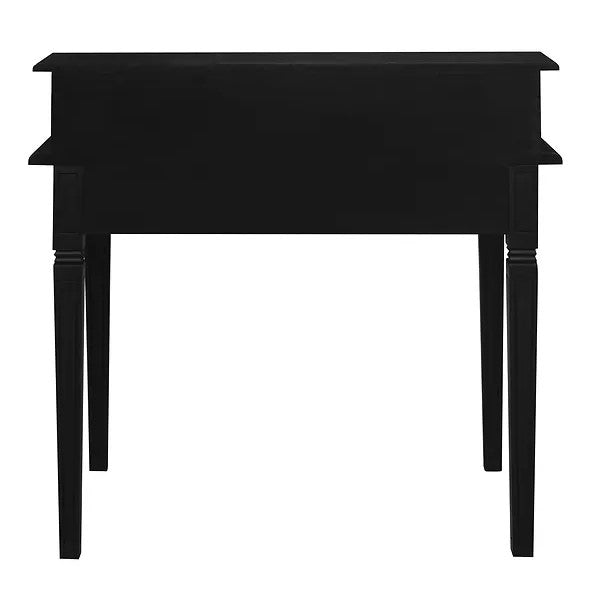 Contemporary 6 Drawer Study Desk - Black