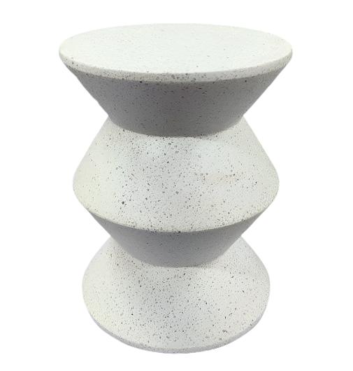 Contemporary Cement End Side Table