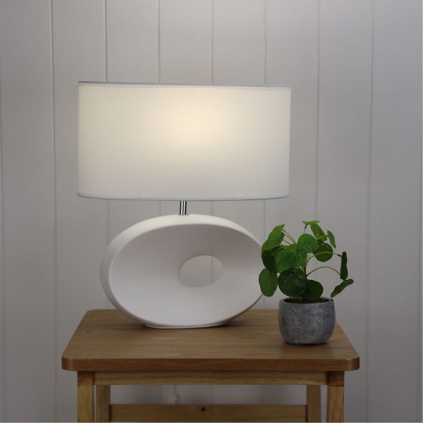 Contemporary Ceramic Table Lamp (Available in 3 Colors)