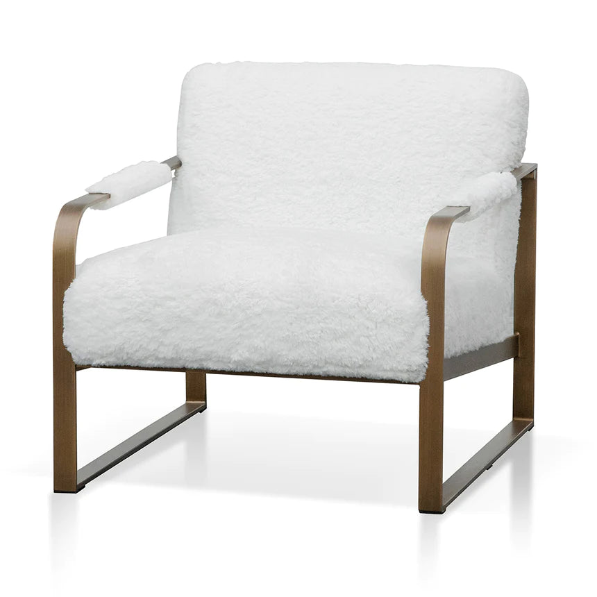 Contemporary Charisma Lounge Armchair - White