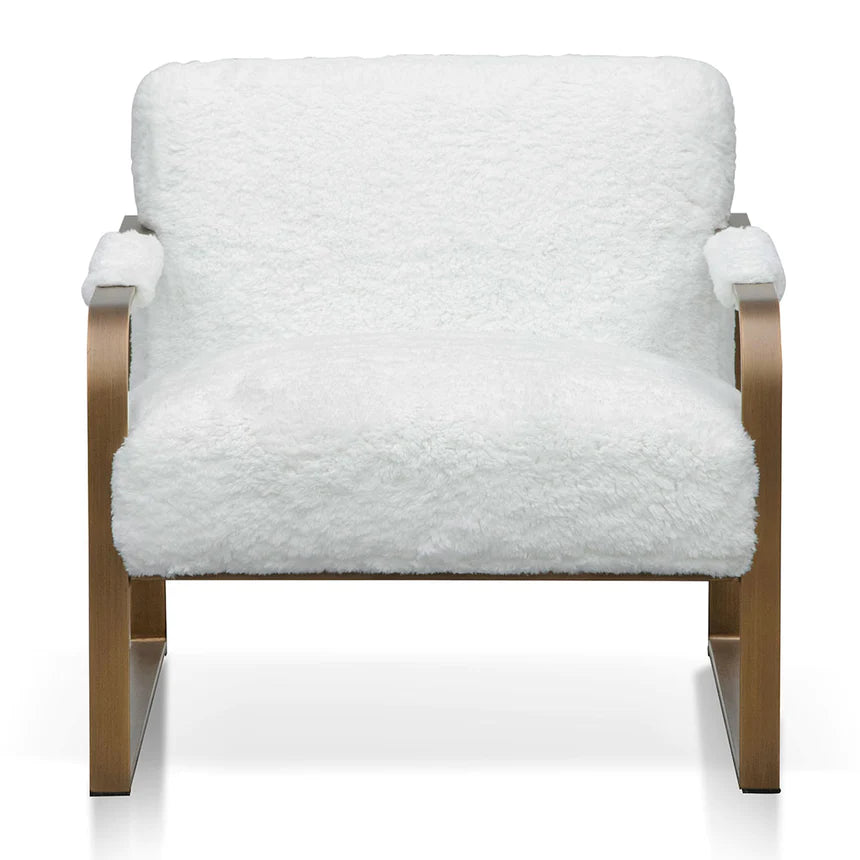 Contemporary Charisma Lounge Armchair - White