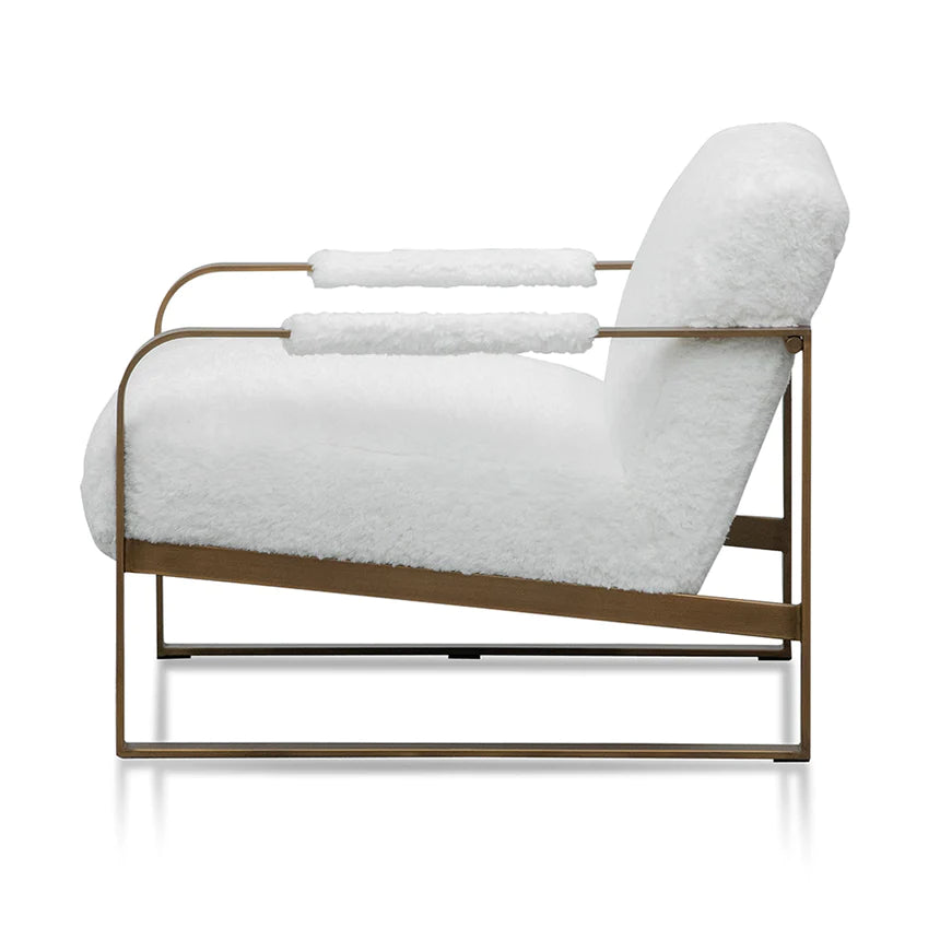 Contemporary Charisma Lounge Armchair - White