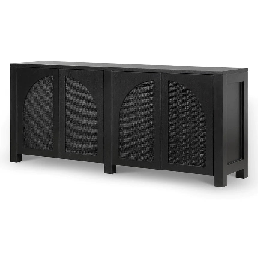 Contemporary Corner Side Table 195cms - Black