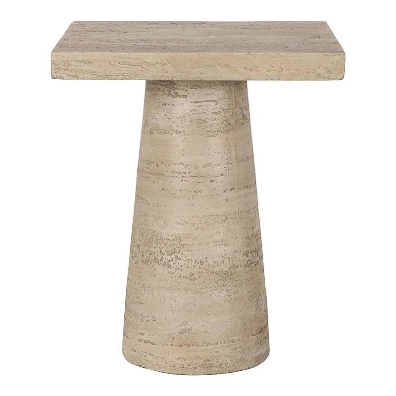 Contemporary Cubic Cement Side Table