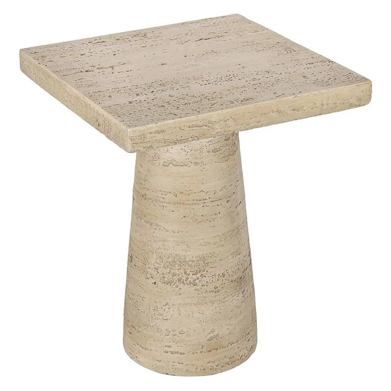 Contemporary Cubic Cement Side Table