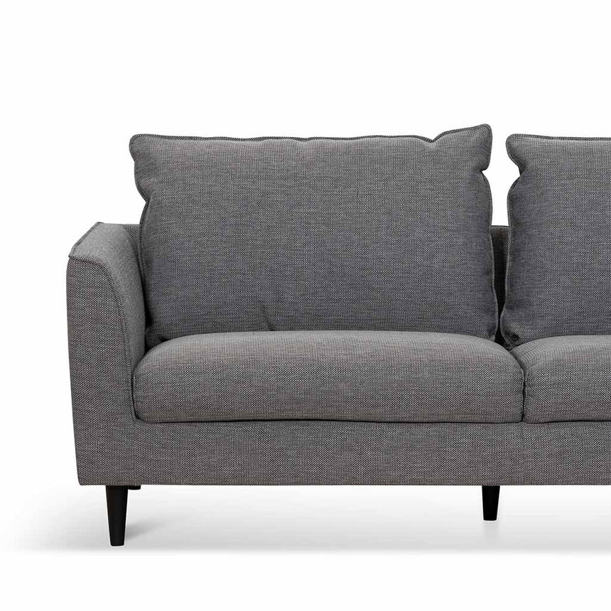 Contemporary Elegant 3-Seater Sofa - Graphite Grey