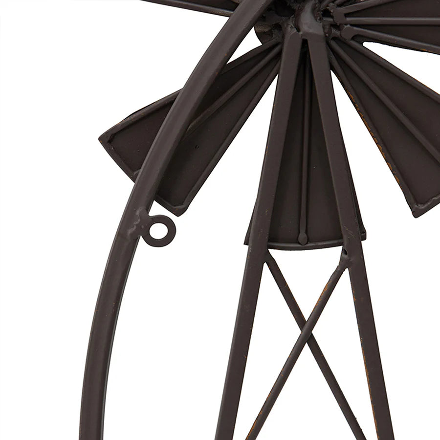 Contemporary Garden 3 Windmills Wall Decor 81cms