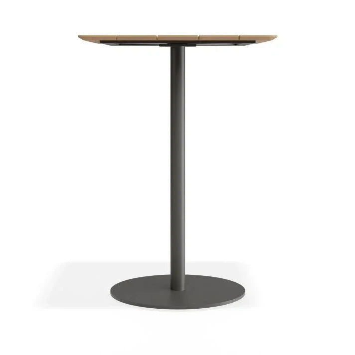 Contemporary Outdoors Roku High Bar Teak Table - Black - 75cms