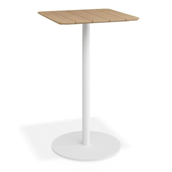 Contemporary Roku High Bar Teak Table - 65cms (Available in 2 Colors)