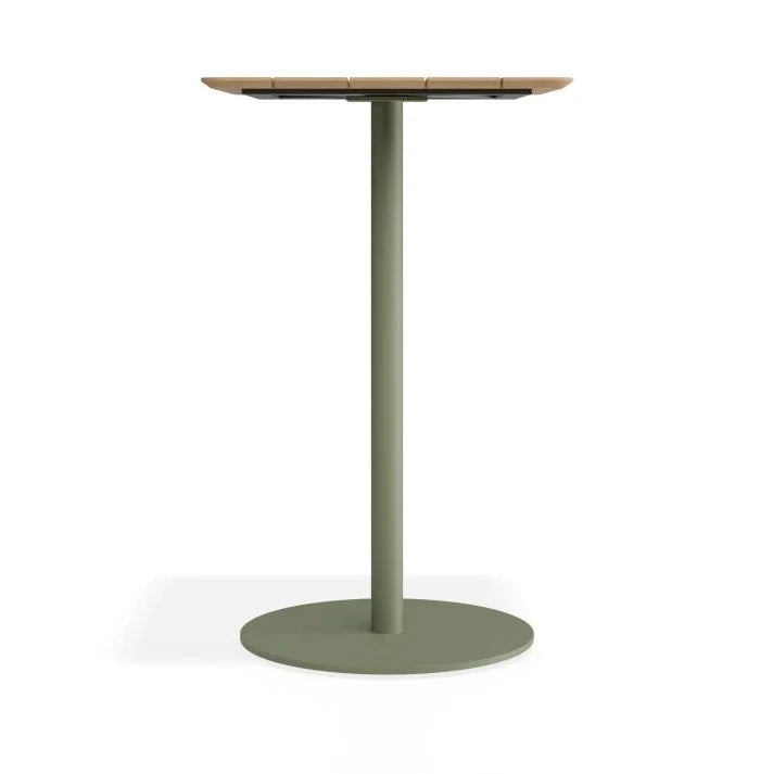 Contemporary Roku High Bar Teak Table - 65cms (Available in 2 Colors)