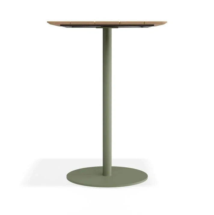 Contemporary Roku High Bar Teak Table - 75cms (Available in 2 Colors)