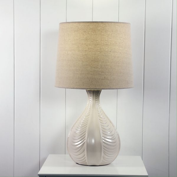 Contemporary Textured Ceramic Table Lamp