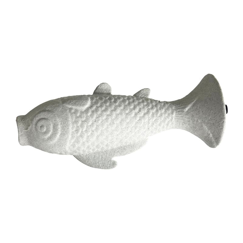 Contemporary White Fish Vase/Ornament - 24cms