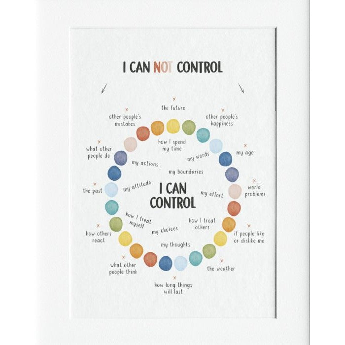 Control Mounted Print Wall Decor - 40x50cms