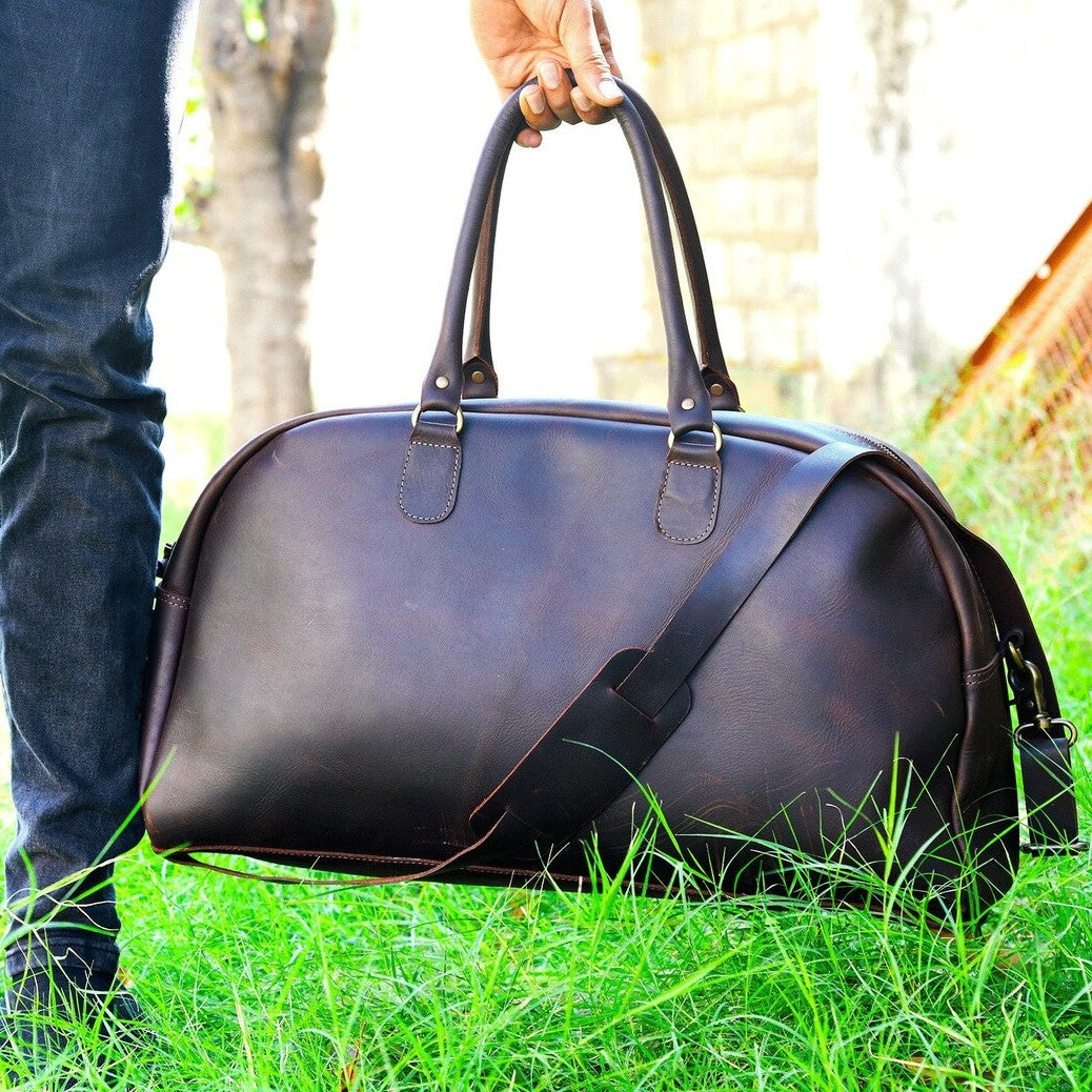 Couture Carryall  Leather Duffle Bag