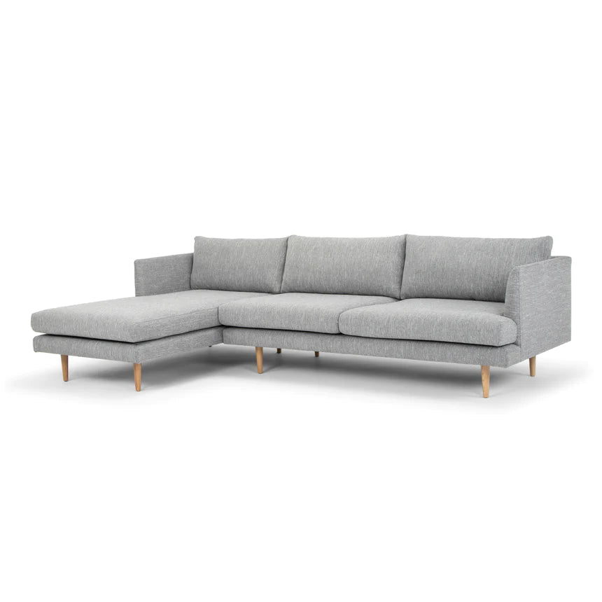 Couture Comfort 4-Seater Left Chaise Sofa - Graphite Grey