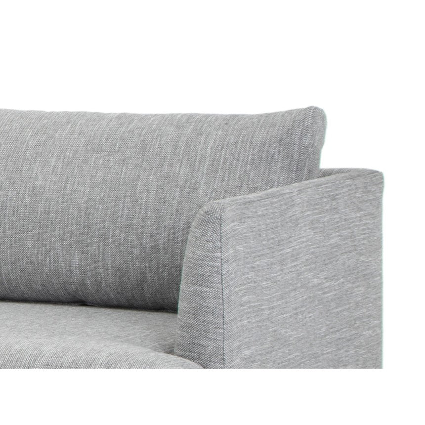 Couture Comfort 4-Seater Left Chaise Sofa - Graphite Grey