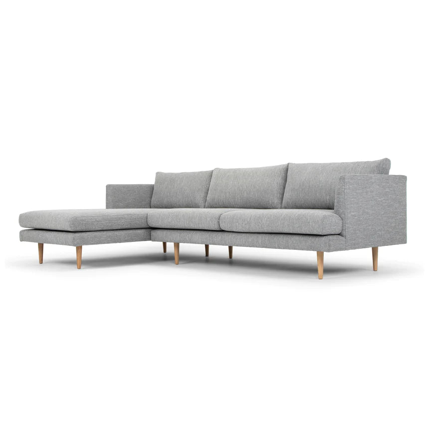 Couture Comfort 4-Seater Left Chaise Sofa - Graphite Grey