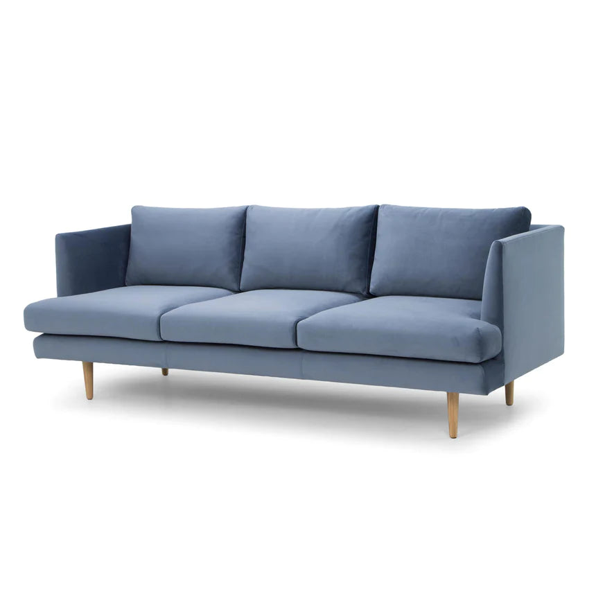 Cozy Allure 3-Seater Sofa - Dusty Blue