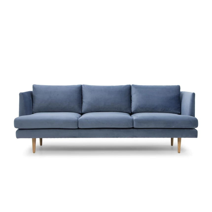 Cozy Allure 3-Seater Sofa - Dusty Blue