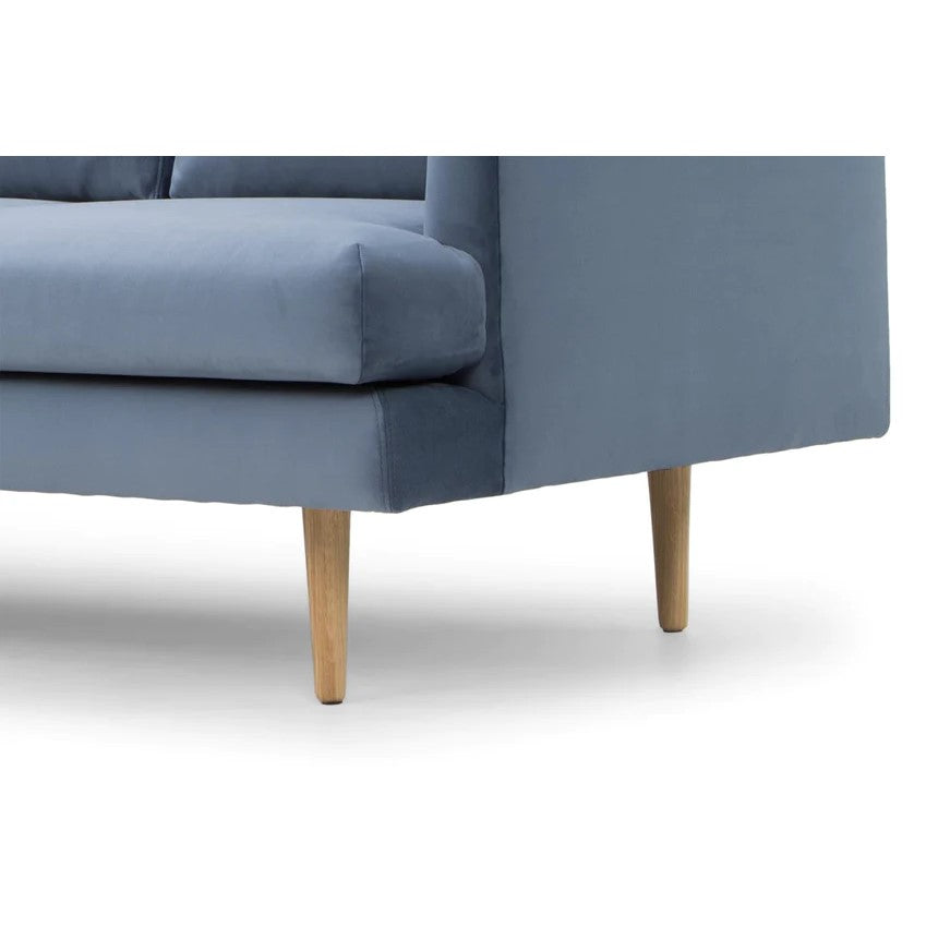 Cozy Allure 3-Seater Sofa - Dusty Blue