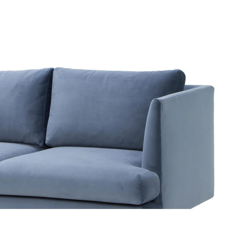 Cozy Allure 3-Seater Sofa - Dusty Blue