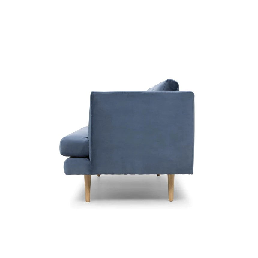 Cozy Allure 3-Seater Sofa - Dusty Blue