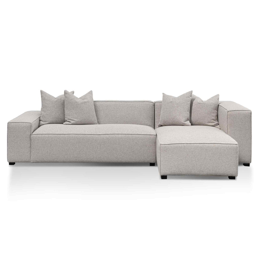 Cozy Atmosphere 3-Seater Right Chaise Fabric Sofa - Sterling Sand