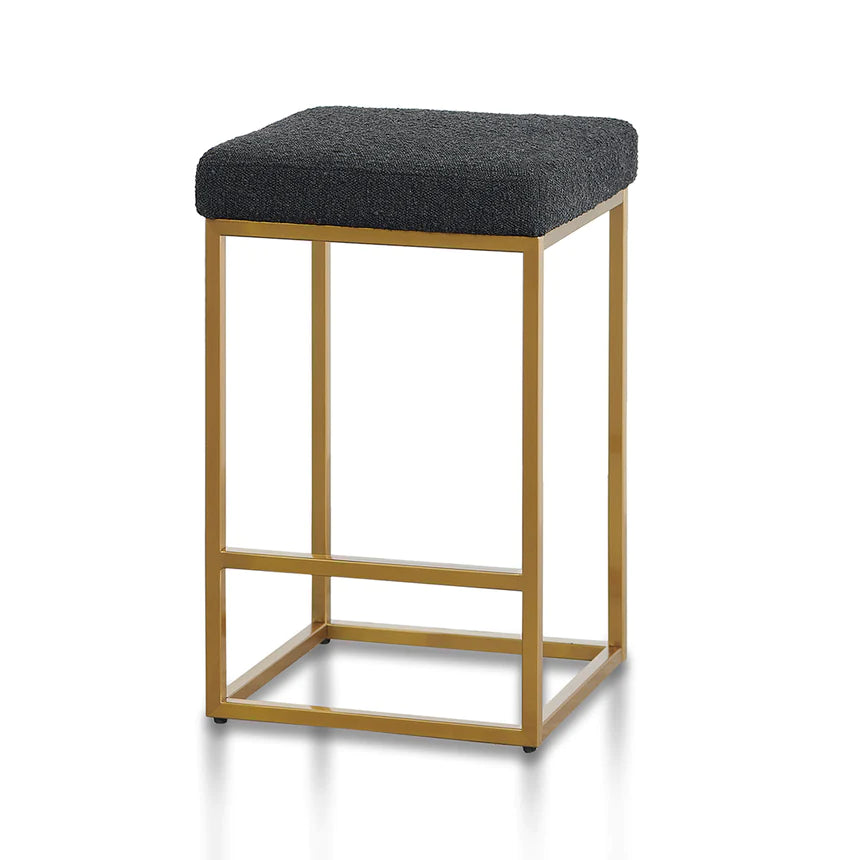 Cozy Cushioned Bar Stool - Black