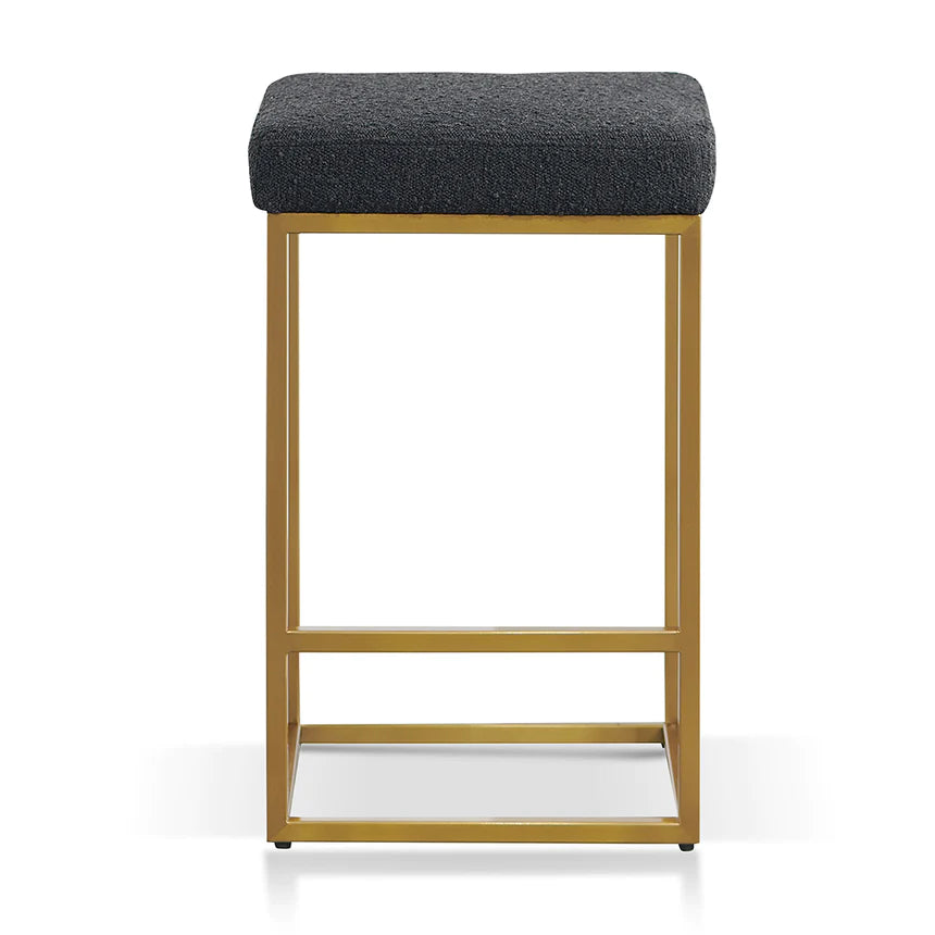 Cozy Cushioned Bar Stool - Black