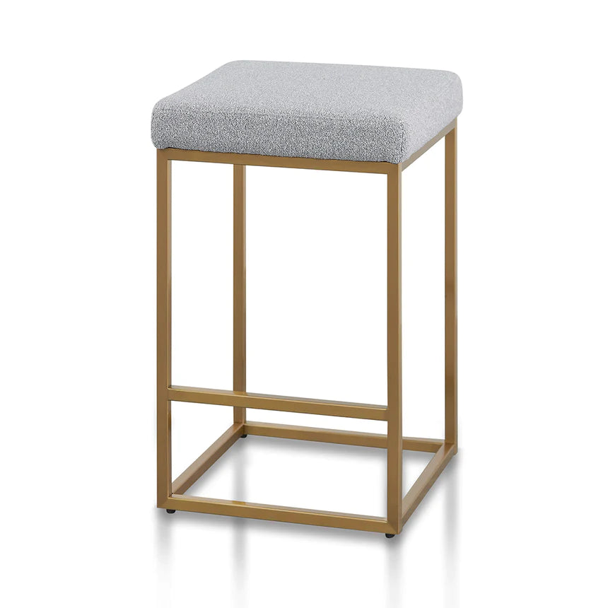 Cozy Cushioned Bar Stool - Grey