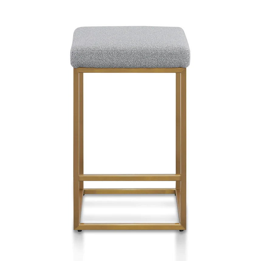 Cozy Cushioned Bar Stool - Grey