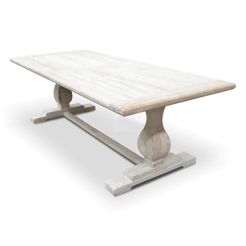 Cozy Family Inspired Dining Table 198cms - Rustic White