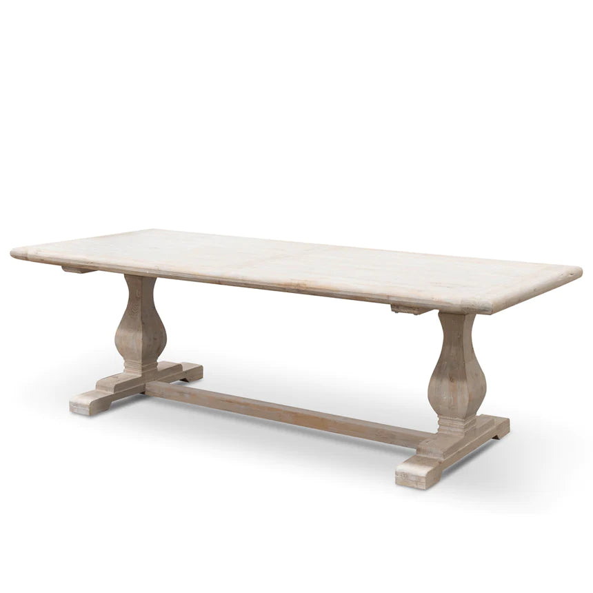 Cozy Family Inspired Dining Table 240cms - Rustic White