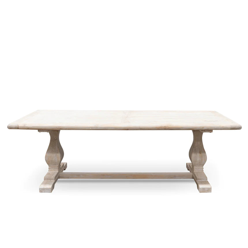 Cozy Family Inspired Dining Table 240cms - Rustic White