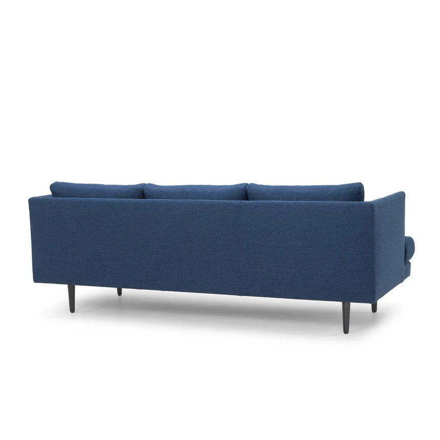 Cozy Retreat 3-Seater Fabric Sofa - Navy