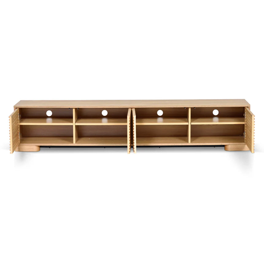 Crafted Charm Natural TV Entertainment Unit - 230cms