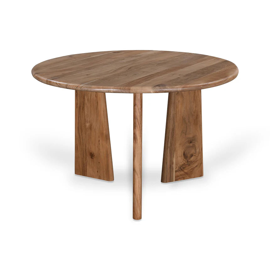 Crafted Charm Round Dining Table - Natural - 120cms